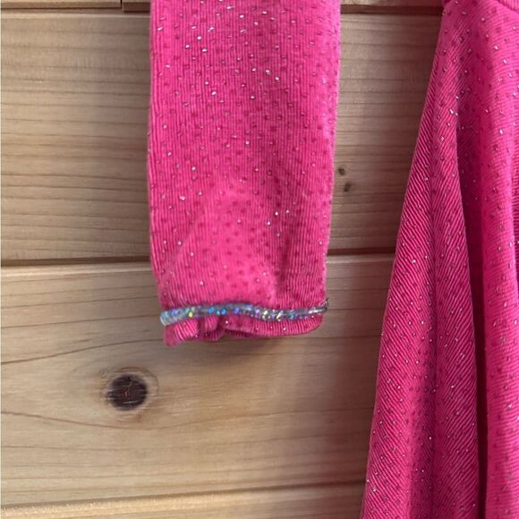 American Girl Size Small Pink Sparkle Dance Ice Skater Twirl Long Sleeve Dress - Picture 4 of 10